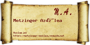 Metzinger Azálea névjegykártya